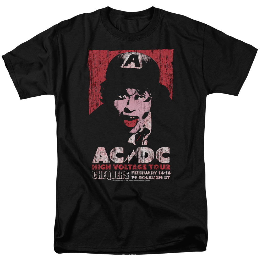 AC/DC High Voltage Live 1975 Mens T Shirt Black Officially Licensed