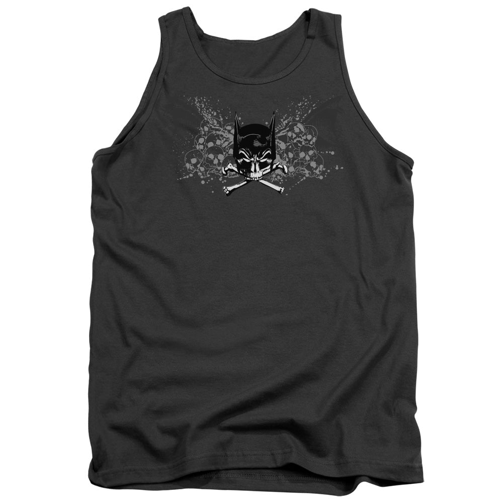 Batman Ill Omen Mens Tank Top Shirt Charcoal Officially Licensed