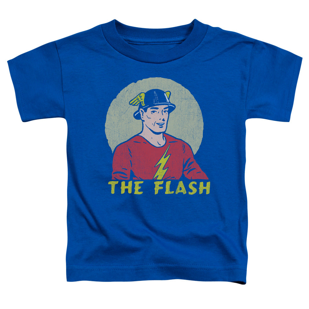 DC Comics Flash Faded Circle Toddler Kids Youth T Shirt Royal Blue Officially Licensed