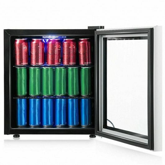 60 Can Beverage Mini  Refrigerator with Glass Door-4