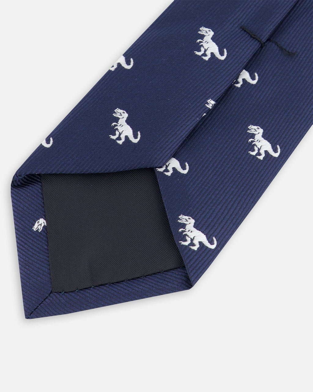 Neck Tie Blue Dino Print-1