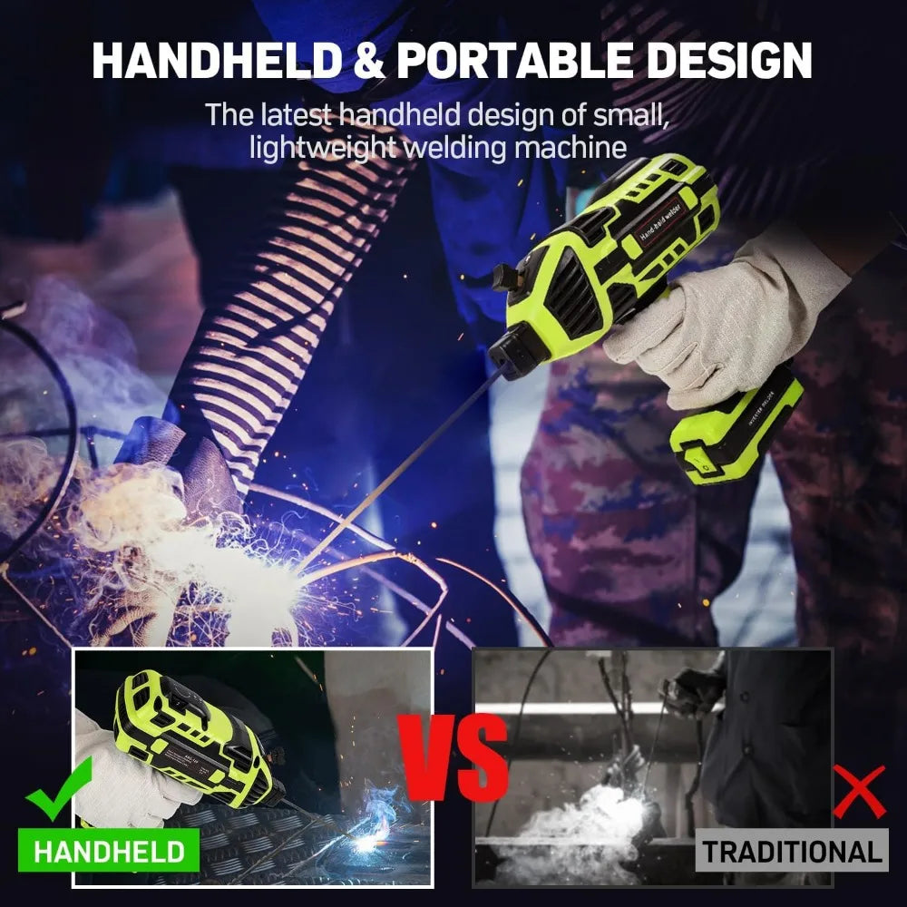 110V Handheld Portable Welding Machine IGBT Inverter ARC Welder 20-120Amp Gun