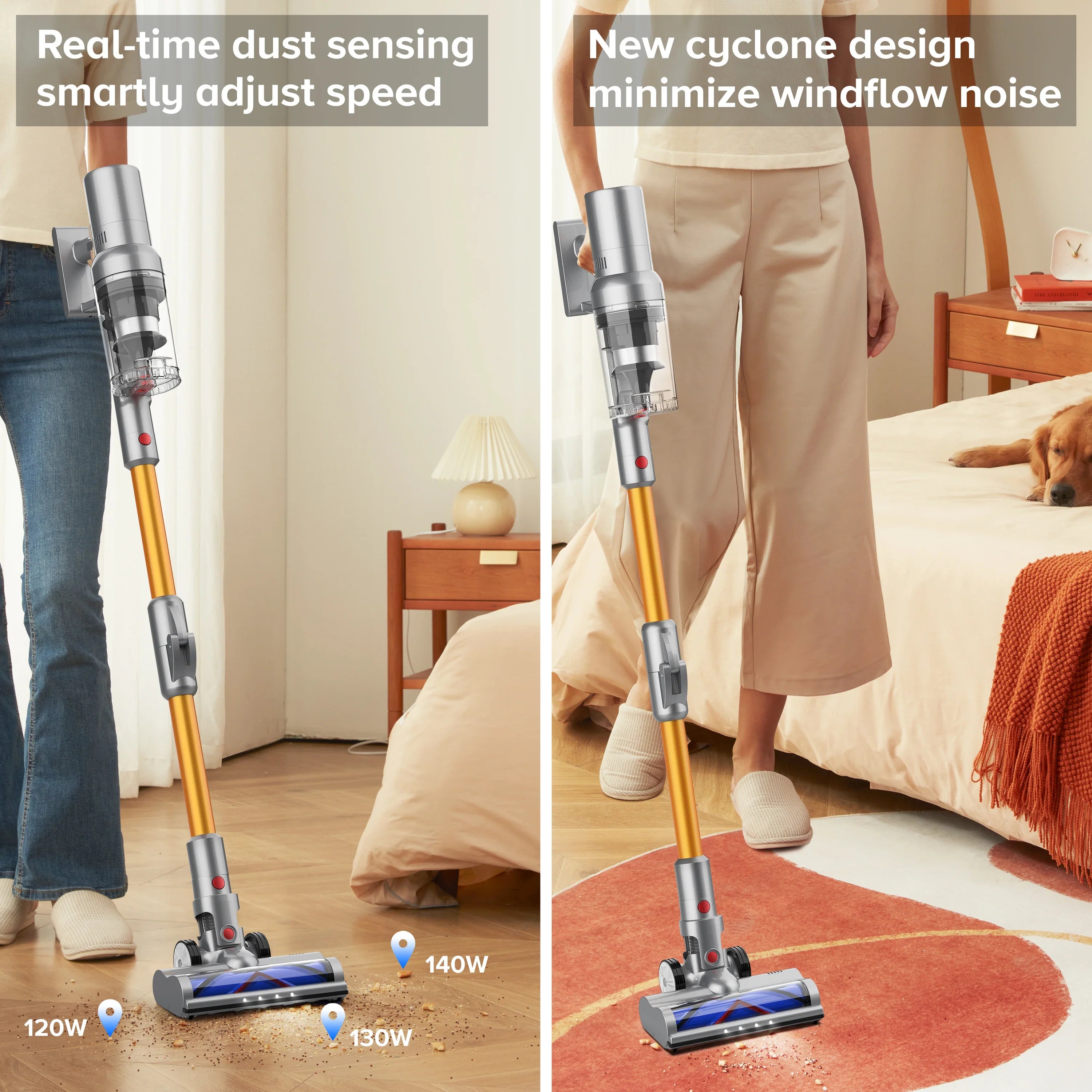 27000Pa Cordless Handheld Vacuum Cleaner Smart Sensor Auto Speed for Home