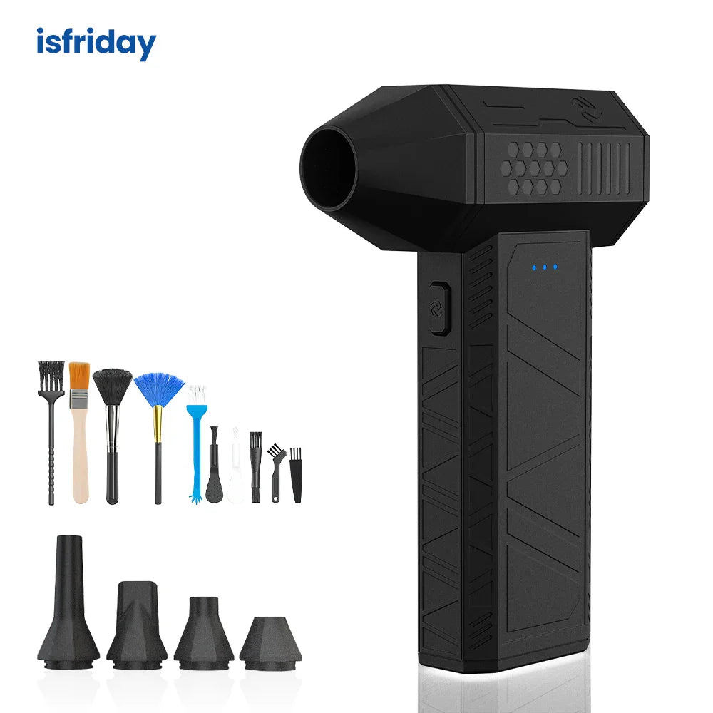 110000RPM Electric Air Duster Cordless Compressed Air Blower Mini Turbo Cleaner