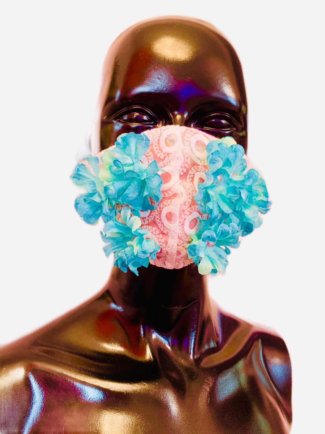 MASK WITH BLUE FLOWERS-1