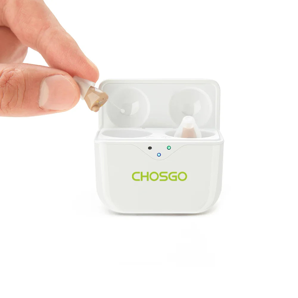 CHOSGO SmartR Smallest OTC Hearing Aids + 2-Year Protection Plan-1