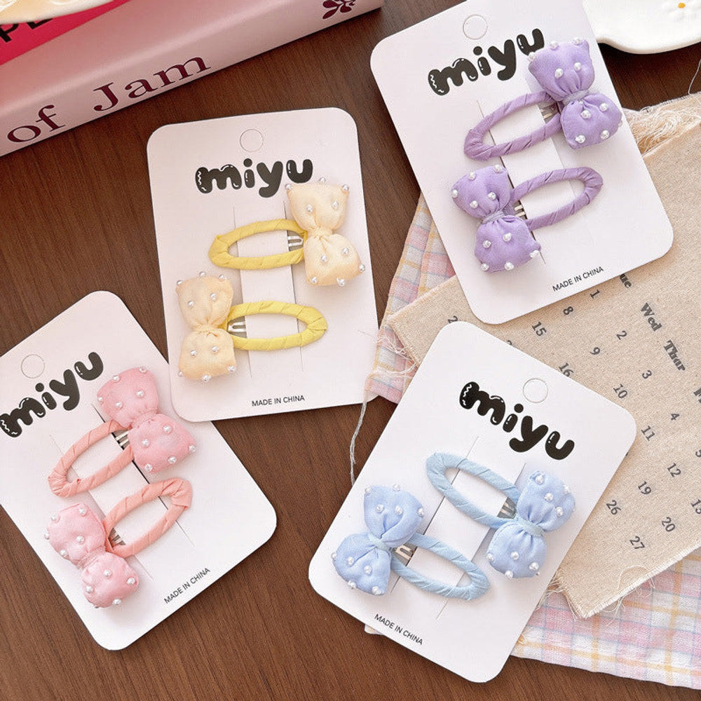 MyKids-USA® Collection of Beaded Hair Clips-0