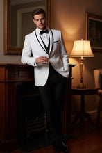 "Xavier" White Tuxedo Jacket-0